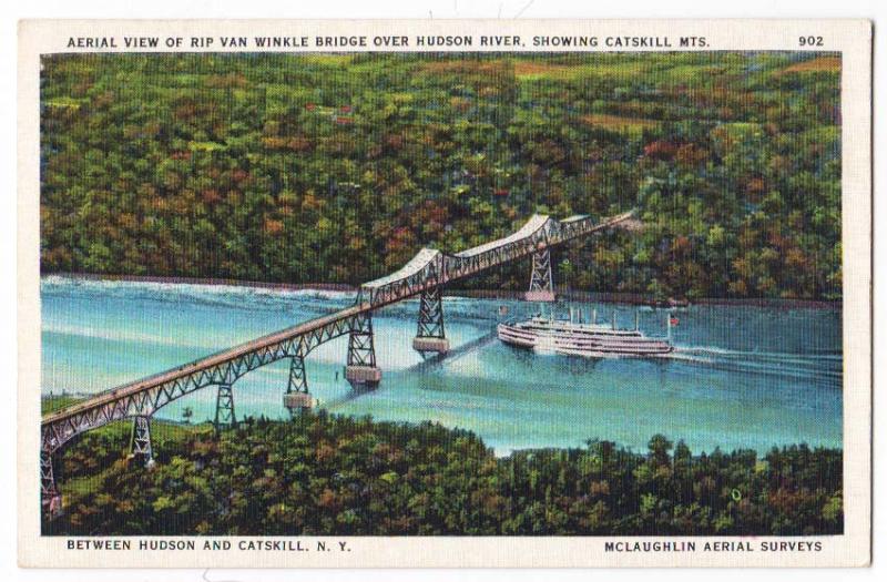 Rip Van Winkle Bridge, Hudson River, Catskill Mts. NY