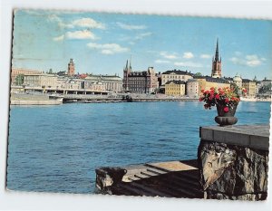 Postcard Utsikt mot Riddarholmen, Stockholm, Sweden