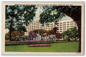 c1940 Edgewater Gulf Hotel Midway Gulfport Biloxi Edgewater Mississippi Postcard