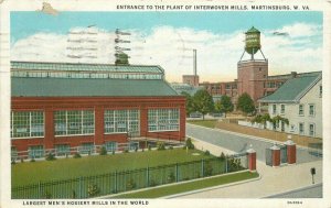 1935 Factory Men's Hosiery Mills Martinsburg West Virginia Postcard 12634