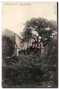 Old Postcard Gennes Eglise Ste Velerin