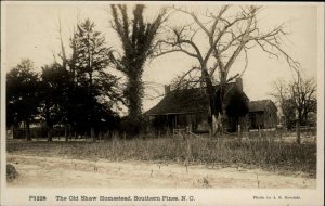 Southern Pines North Carolina NC Old Shaw Homestead Real Photo Vintage Postcard