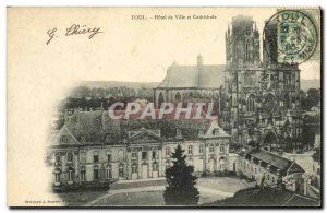 Postcard Toul Old Town Hall and Cathedral