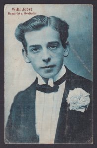 Vintage postcard Germany Circus Willi Jobst Humorist Reciter