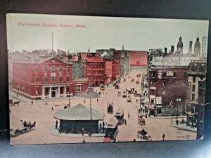 Postcard  Birdseye View of Haymarket Square , Boston, MA    Z3