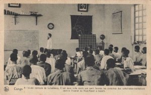 Geography Classes In Congo School African Old Postcard