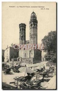 Macon - Old St Vincent - Historical monument - Old Postcard