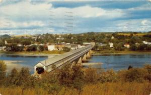 Hartland New Brunswick Canada 1956 Postcard Longest Covered Bridge