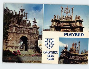 Postcard Calvary at Pleyben  Brittany Northwestern France