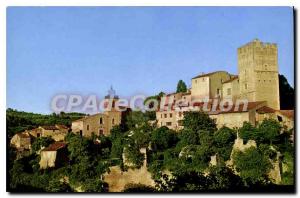 Postcard Old Esparron de Verdon Chateau and the village