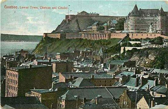 Canada, Quebec City, Lower Town, Chateau and Citadel, Illustrated Post Card Co