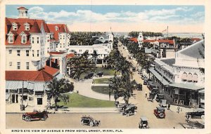 Bird's Eye View of Avenue B From Hotel Urmey  Miami FL