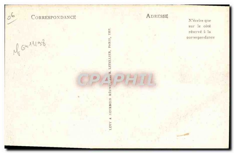 Old Postcard The Cote d & # 39Azur Picking Violets