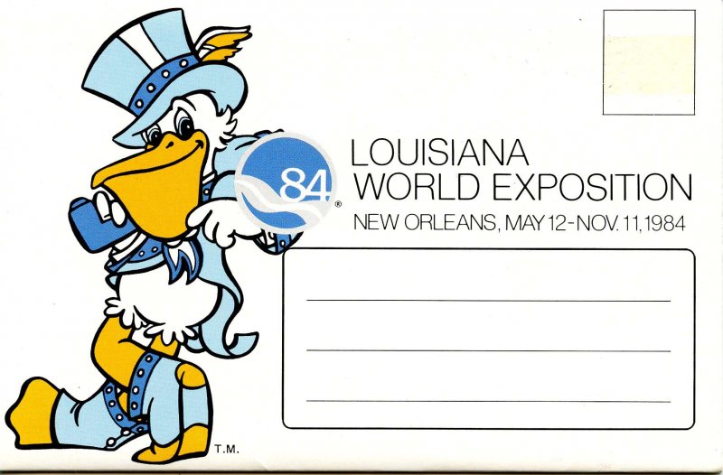 Louisiana World Exposition, 1984 - Folder. 10 Views + Covers + Narrative