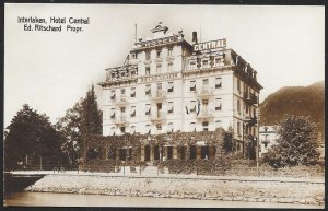 Hotel Central Interlaken SWITZERLAND Unused c1920s