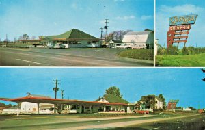 Columbus OH George's Drive-In Restaurant Multi-View Postcard 
