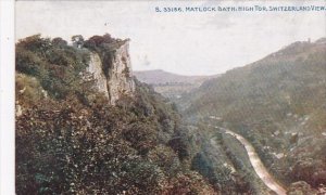 England Derbyshire Matlock Bath High Tor View From Swirtzerland