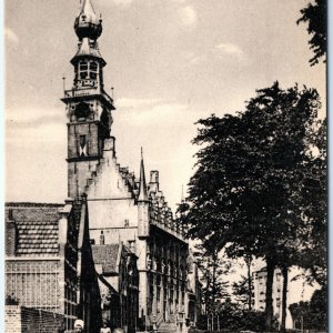 c1930s Veere Netherlands Stadhuis Markt Town Hall Postcard Antiquitech 1500 A121