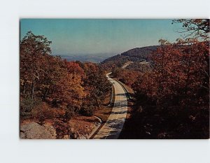 Postcard The Parkway At Devil's Garden, Blue Ridge Parkway, North Carolina