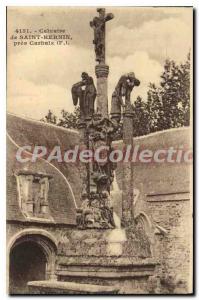 Postcard Old Calvary Saint Hernin near Carhaix F