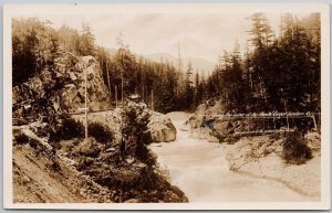 Pacific Great Eastern Railway Line PGE Mile 20 Garibaldi Station BC Postcard H63