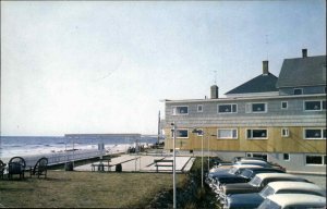 Wells Beach Maine ME Motel Vintage Postcard