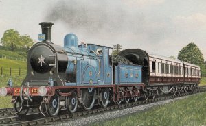 Caledonian Railway 4-2-2 No 123 Scottish Train Postcard