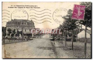 Old Postcard La Baule Avenue of lime trees and palms up