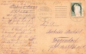 Germany 1914 Nuernberg Neue Hauptbahnhof Train Station vintage postcard
