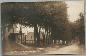 RICHVILLE NY SOUTH MAIN STREET ANTIQUE REAL PHOTO POSTCARD RPPC