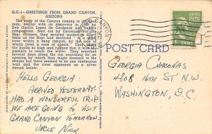 Greeting From Grand Canyon AZ