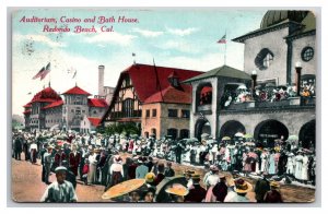 Casino Auditorium Bath House Redondo Beach California CA DB Postcard M20