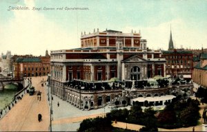 Sweden Stockholm Opera Street aand Opera House