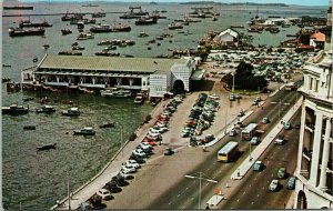Singapore Collyer Quay & Clifford Pier Unused Postcard G55
