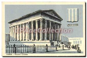 Postcard Old Nimes Maison Carree