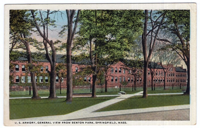 Springfield, Mass, U.S. Armory, General View From Benton Park