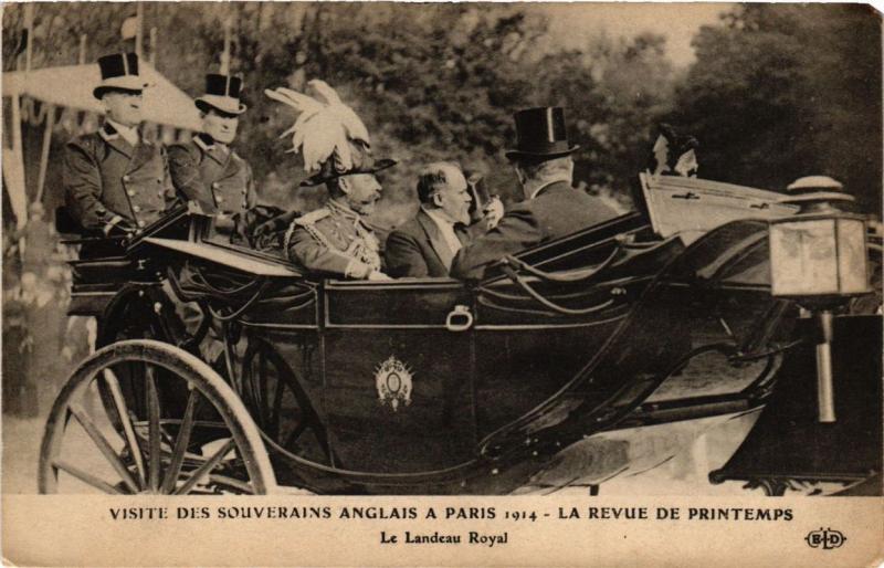 CPA PARIS Visite des souverains anglais 1914 Le Landeau Royal (305487)