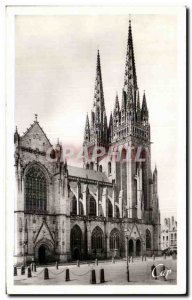 Old Postcard Quimper La Cathedrale North Coast