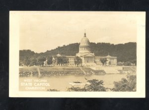 RPPC CHARLESTON WEST VIRGINIA STATE CAPITOL BUILDING REAL PHOTO POSTCARD