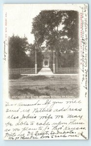 VALLEY CITY, ND North Dakota ~ Entrance, STATE NORMAL SCHOOL 1907  Postcard