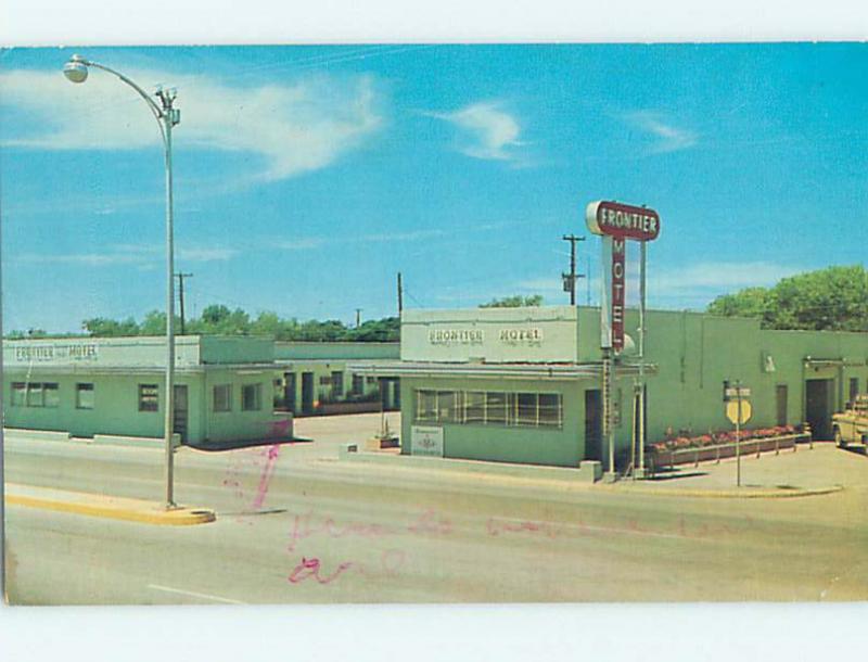 Damaged Pre-1980 FRONTIER MOTEL Edinburg Texas TX M4397