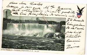 PC NIAGARA FALLS SEEN FROM CANADIAN SIDE NY US (a28929)