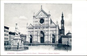 Italy Firenze Piazza e Chiesa di S Croce