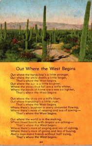 Poem Out Where The West Begins