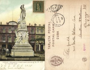 cuba, HAVANA, Monumento á Martí, Gran Hotel Inglaterra (1907) Postcard