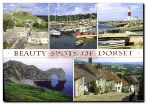 Postcard Modern Beauty Of Sports Corfe castle Dorset Durdle door Lighthouse