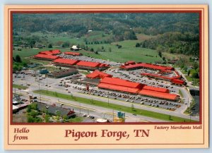 Pigeon Forge Tennessee TN Postcard Factory Merchants Mall Exterior c1960 Vintage