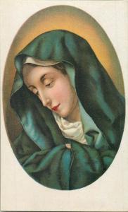 Carlo Dolci - La Madonna del Dito Florence Italy Madona Sborgi postcard