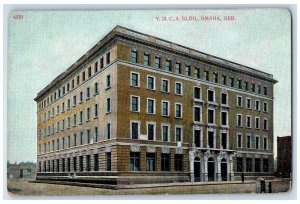 c1910s Y.M.C.A. Building Exterior Roadside Omaha Nebraska NE Posted Postcard