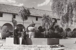 California Old Mission Santa Barbara The Fountain Real Photo